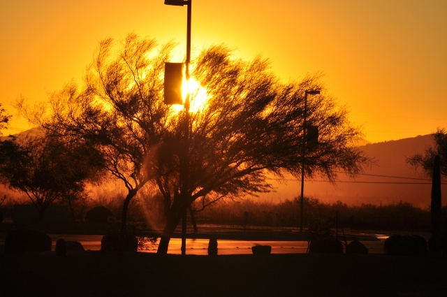 dusty sunrise
